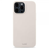 holdit iPhone 13 Pro Max Deksel Slim Case Light Beige