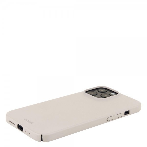 holdit iPhone 13 Pro Max Deksel Slim Case Light Beige