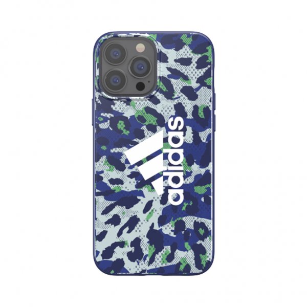 Adidas iPhone 13 Pro Max Deksel Snap Case Leopard Bold Blue