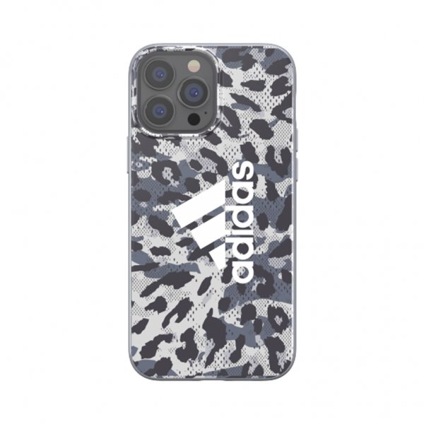 Adidas iPhone 13 Pro Max Deksel Snap Case Leopard Grå