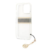 Guess iPhone 13 Pro Max Deksel Stripe Charm Brun