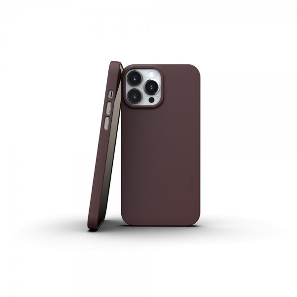 Nudient iPhone 13 Pro Max Deksel Thin Case V3 MagSafe Sangria Red