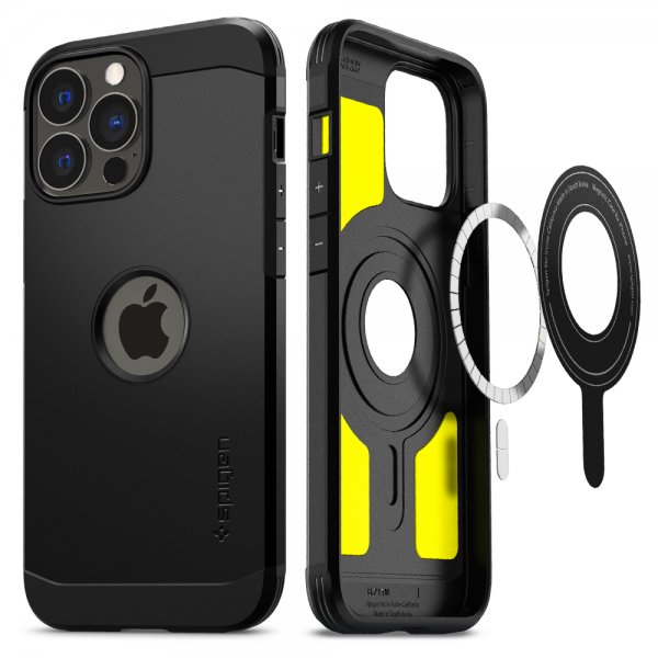Spigen iPhone 13 Pro Max Deksel Tough Armor Mag Svart