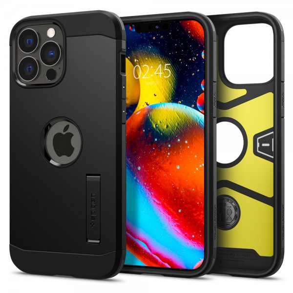 Spigen iPhone 13 Pro Max Deksel Tough Armor Svart