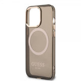 Guess iPhone 13 Pro Max Deksel Translucent MagSafe Svart