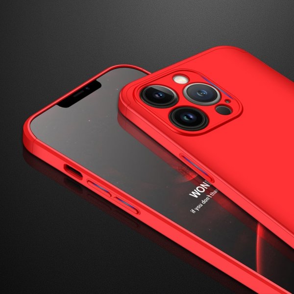 GKK iPhone 13 Pro Max Deksel Tredelt Rød