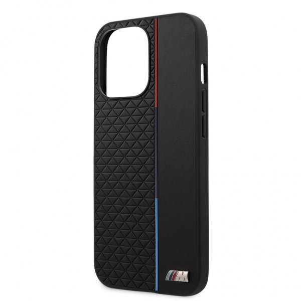 BMW iPhone 13 Pro Max Deksel Triangle Pattern Svart