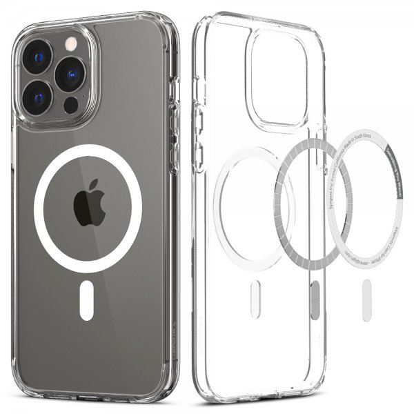 Spigen iPhone 13 Pro Max Deksel Ultra Hybrid Mag Hvit