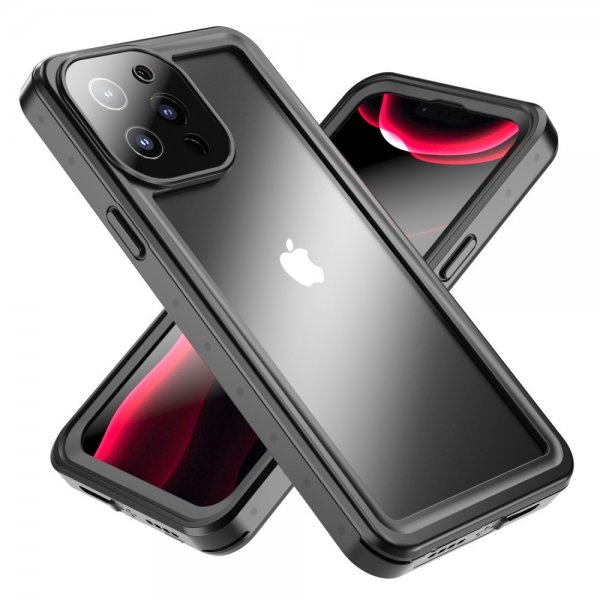 Redpepper iPhone 13 Pro Max Deksel Vanntett IP68 Svart