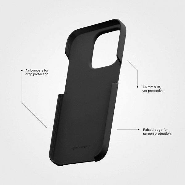 agood company iPhone 13 Pro Max Deksel Plantebasert Charcoal Black