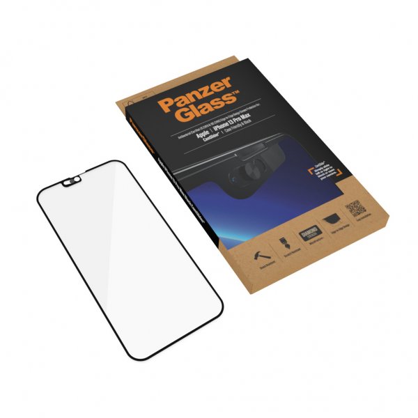 PanzerGlass iPhone 13 Pro Max Skjermbeskytter Edge-to-Edge CamSlider