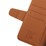 Rvelon iPhone 13 Pro Etui Utbrettbar Kortlomme Brun