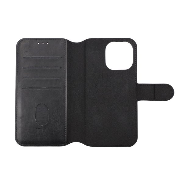Rvelon iPhone 13 Pro Etui Detachable Wallet Case Svart