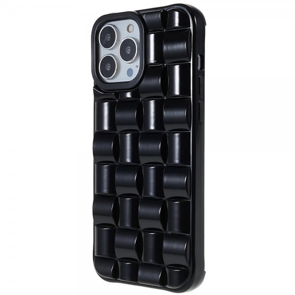 iPhone 13 Pro Deksel 3D Mønster Svart