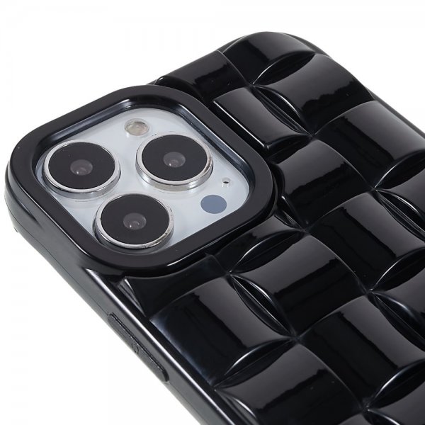 iPhone 13 Pro Deksel 3D Mønster Svart