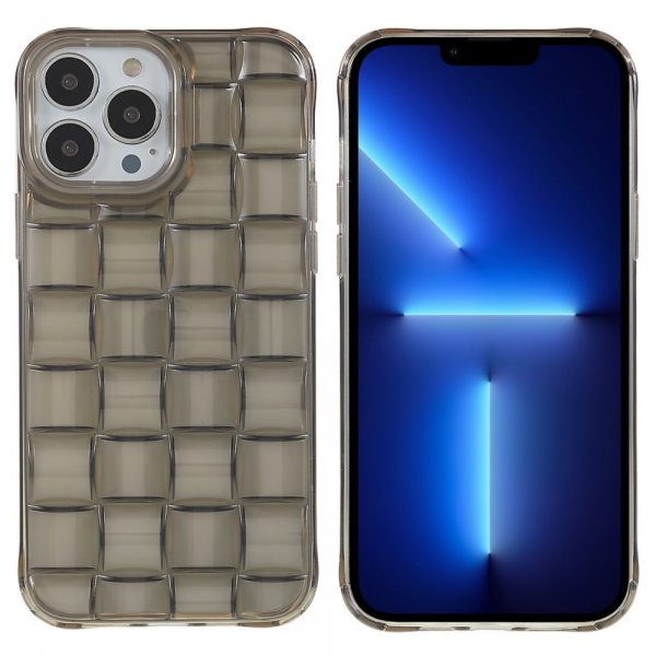 iPhone 13 Pro Deksel 3D Mønster Svart