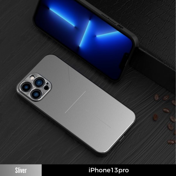 R-JUST iPhone 13 Pro Deksel Aluminium Sølv