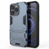 iPhone 13 Pro Deksel Armor Stativfunksjon Blå