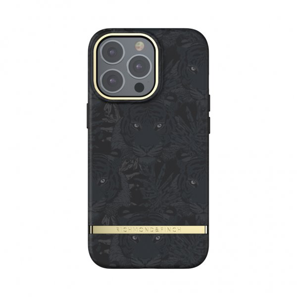 Richmond & Finch iPhone 13 Pro Deksel Black Tiger
