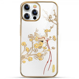 Kingxbar iPhone 13 Pro Deksel Blomstermønster Gul