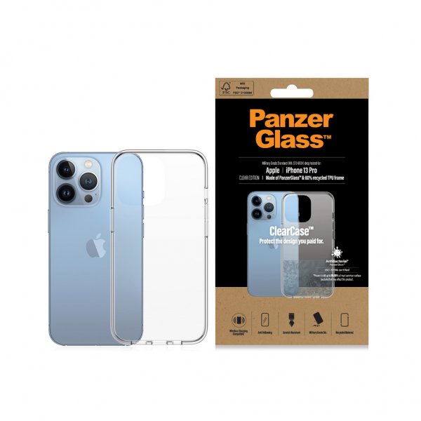 PanzerGlass iPhone 13 Pro Deksel ClearCase Transparent