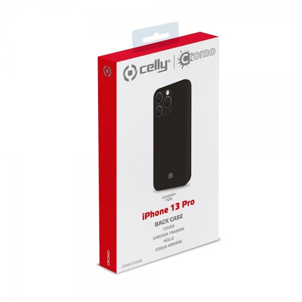 Celly iPhone 13 Pro Deksel CROMO Svart