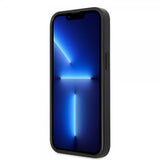 Guess iPhone 13 Pro Deksel Double Cardslot Metal Triangle Svart
