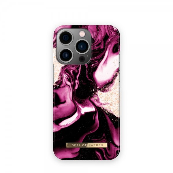Ideal of Sweden iPhone 13 Pro Deksel Fashion Case Golden Ruby