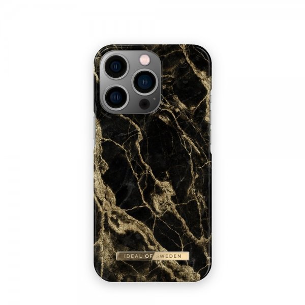 Ideal of Sweden iPhone 13 Pro Deksel Fashion Case Golden Smoke Marble