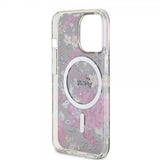Guess iPhone 13 Pro Deksel Flower MagSafe Kaki