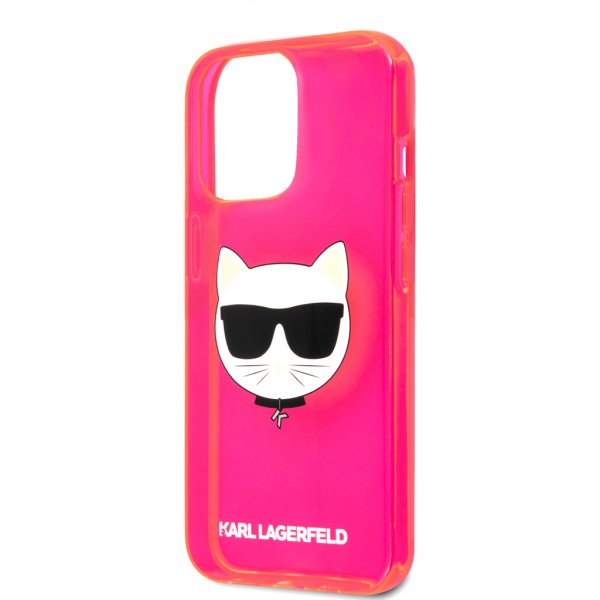 Karl Lagerfeld iPhone 13 Pro Deksel Fluo Rosa