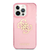 Guess iPhone 13 Pro Deksel Full Glitter Rosa