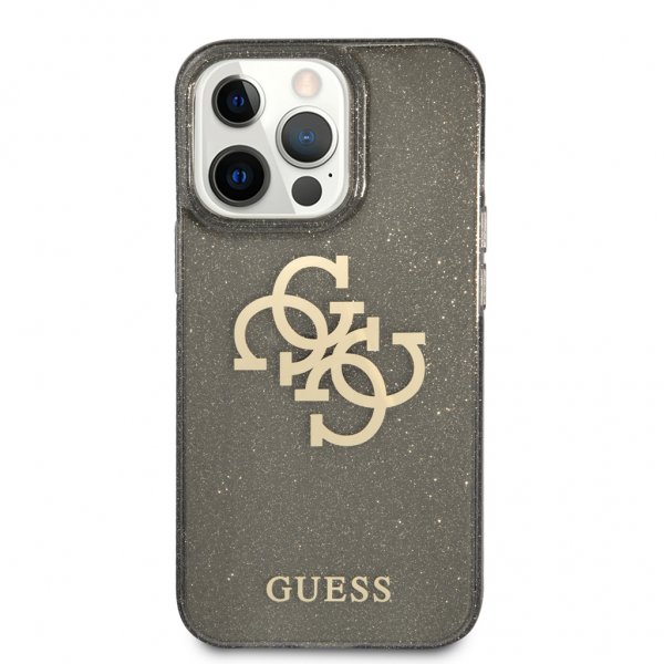 Guess iPhone 13 Pro Deksel Full Glitter Svart