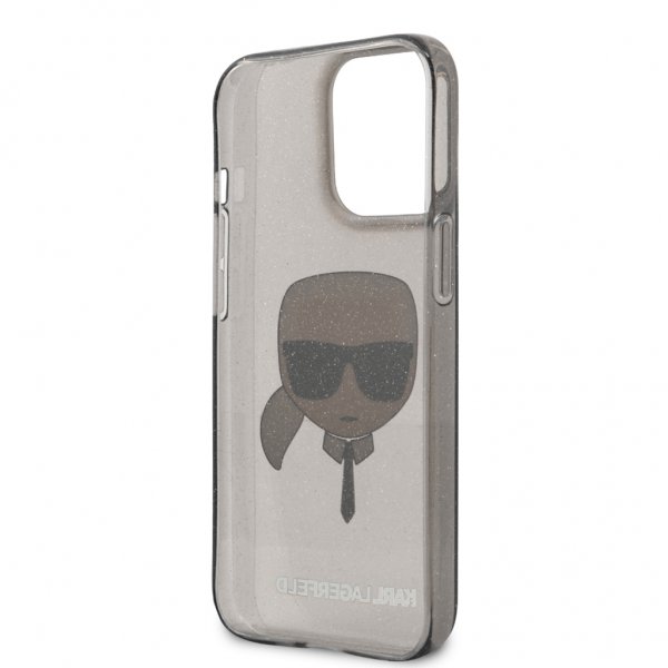Karl Lagerfeld iPhone 13 Pro Deksel Full Glitter Svart