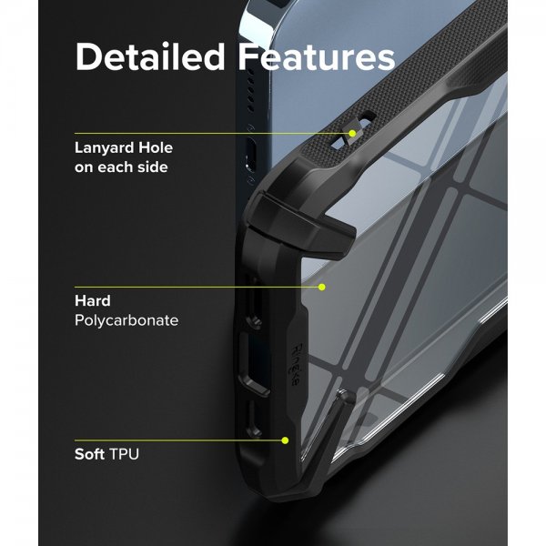 Ringke iPhone 13 Pro Deksel Fusion-X Svart