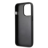 Guess iPhone 13 Pro Deksel Hot Stamp Metal Logo Blå