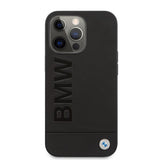BMW iPhone 13 Pro Deksel Hot Stamp Metal Logo Svart