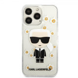 Karl Lagerfeld iPhone 13 Pro Deksel Iconic Flower Transparent