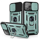 iPhone 13 Pro Deksel Kamerabeskyttelse Stativfunksjon Grønn