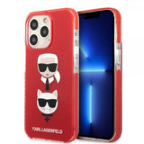 Karl Lagerfeld iPhone 13 Pro Deksel Karl & Choupette Rød