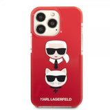 Karl Lagerfeld iPhone 13 Pro Deksel Karl & Choupette Rød