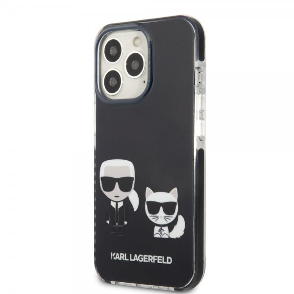 Karl Lagerfeld iPhone 13 Pro Deksel Karl & Choupette Svart