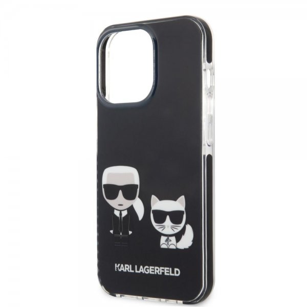 Karl Lagerfeld iPhone 13 Pro Deksel Karl & Choupette Svart