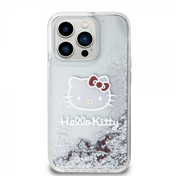 Hello Kitty iPhone 13 Pro Deksel Liquid Glitter Translucent