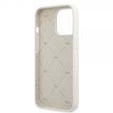 Lacoste iPhone 13 Pro Deksel Liquid Silicone Allover Pattern Hvit