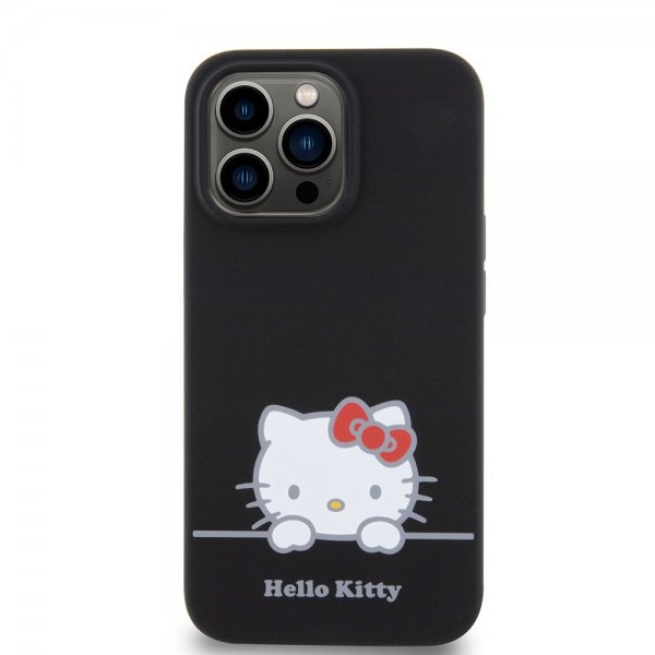 Hello Kitty iPhone 13 Pro Deksel Liquid Silicone Svart