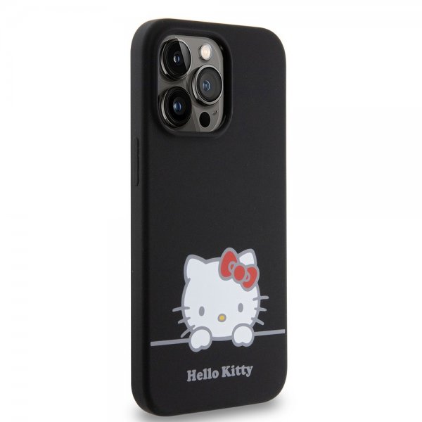 Hello Kitty iPhone 13 Pro Deksel Liquid Silicone Svart