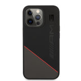 AMG iPhone 13 Pro Deksel Liquid Silicone Two Tone Svart