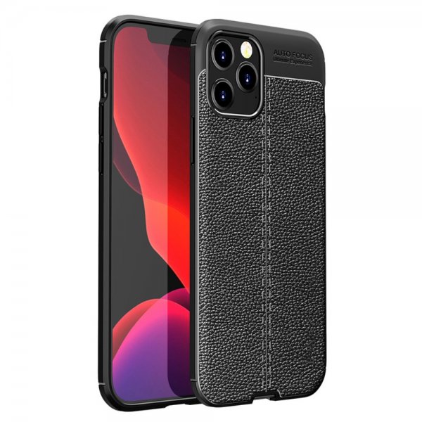 Ipaky iPhone 13 Pro Deksel Litchi Svart