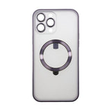 Rvelon iPhone 13 Pro Deksel MagSafe Ring Lilla